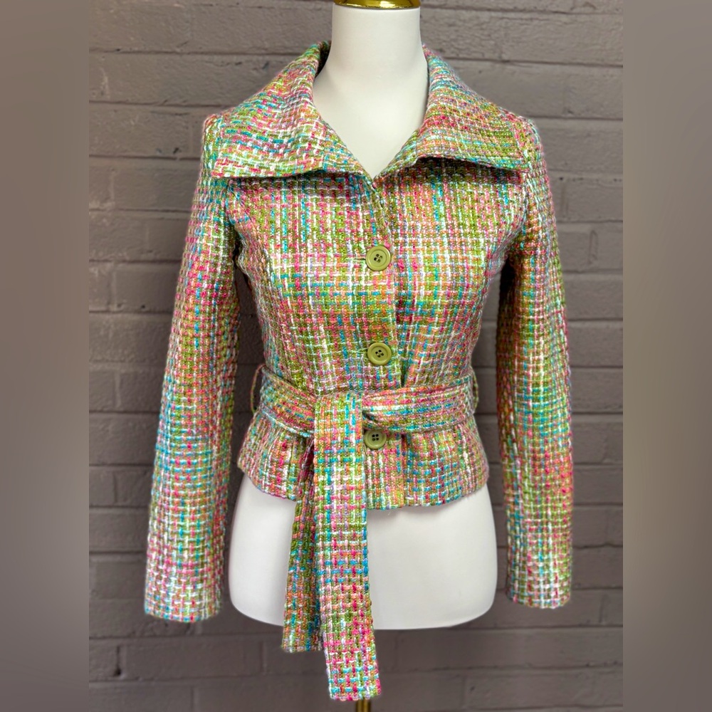 Vintage Multi Colored tweed jacket 00